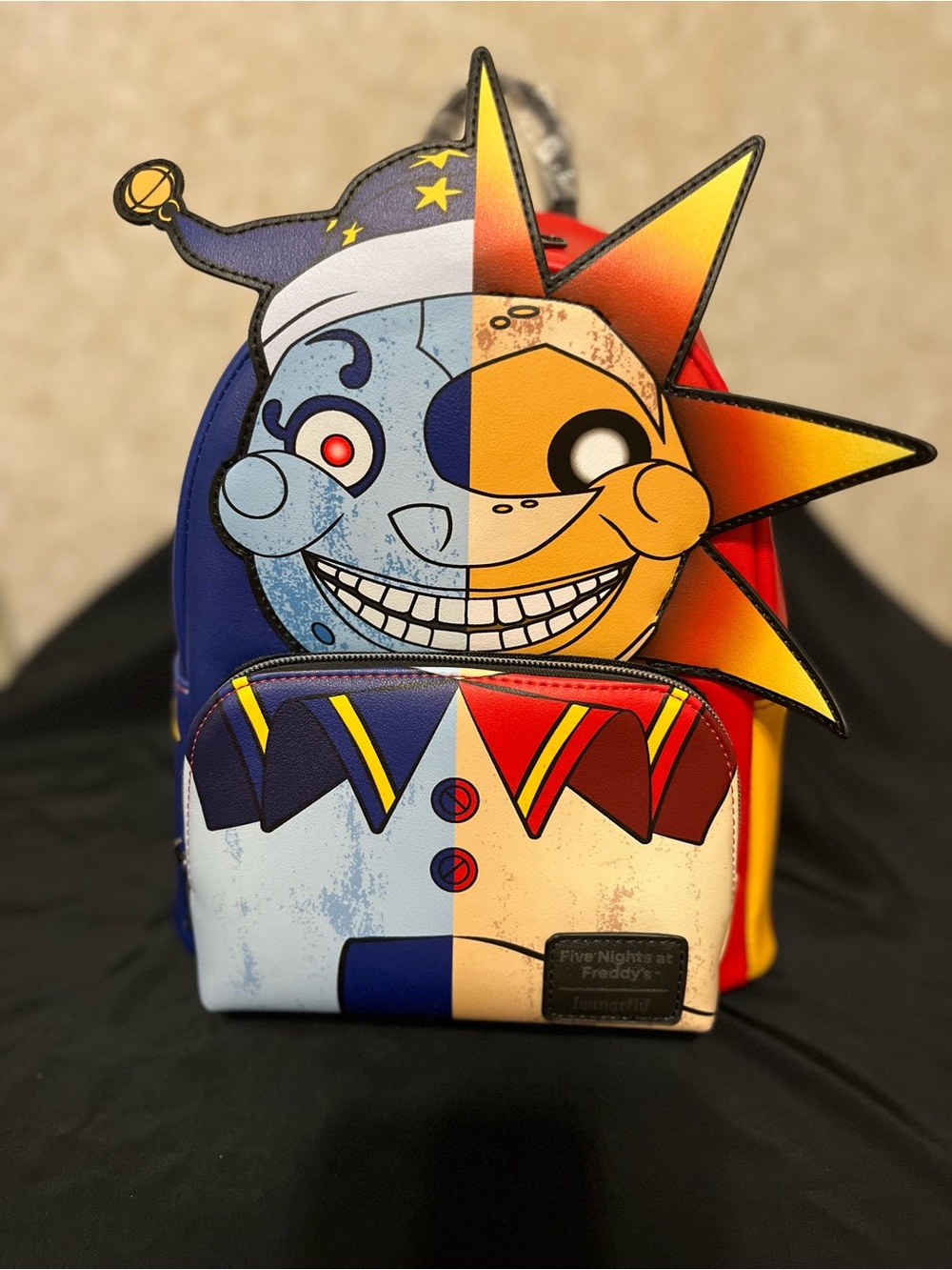 Five Nights at Freddy's Sun & Moon Graphic Blue/Yellow Women’s Backpack